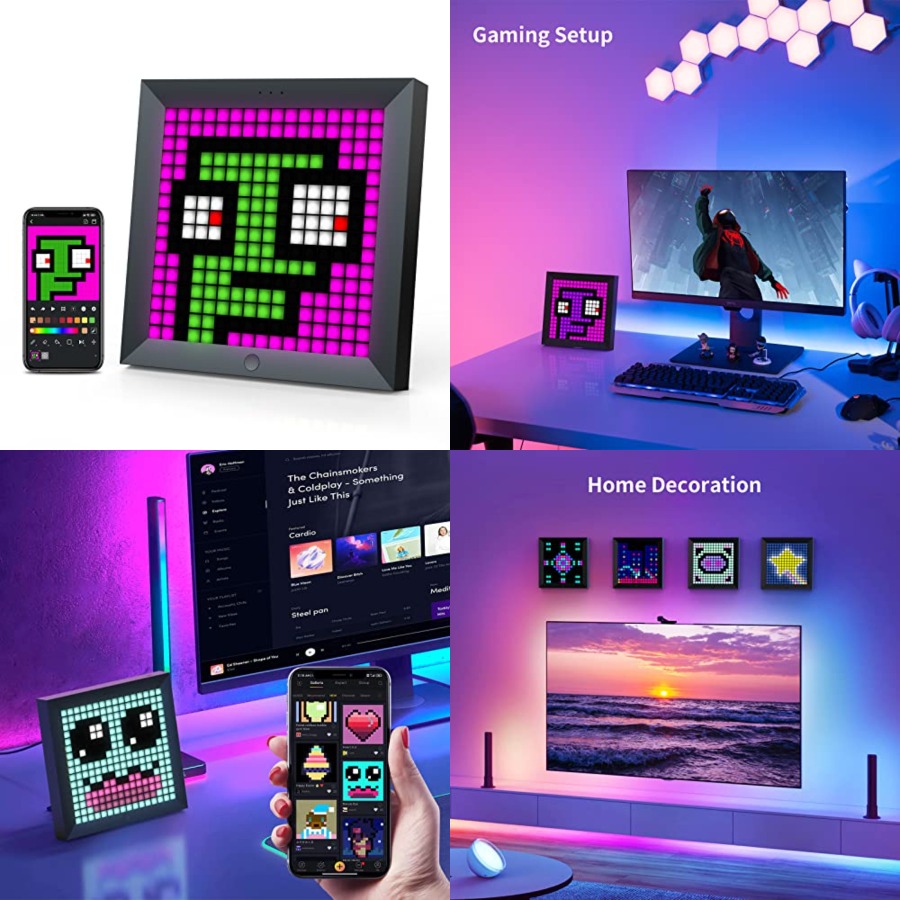 Desk Setup Lighting - Painel de Exibição de Pixels LED