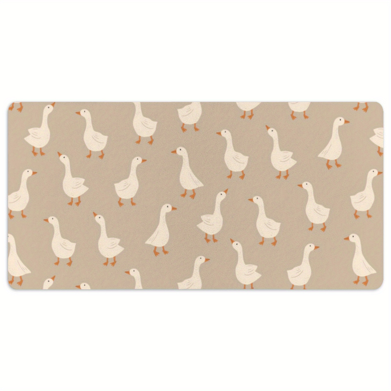 Desk Setup Beige - Mouse Pad Gamer Bege com Base