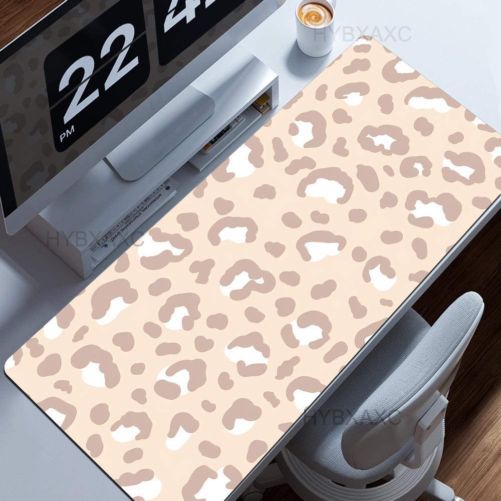 Desk Setup Beige - Tapete para Teclado e Mouse XXL