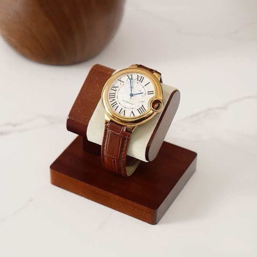 Desk Setup Wood - Suporte de Exibição para Relógios em