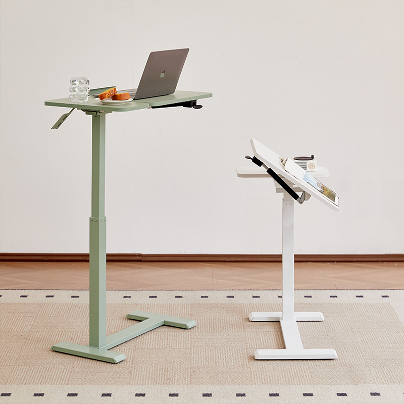 L Shaped Desk Setup - Mesa lateral de ajuste de altura,