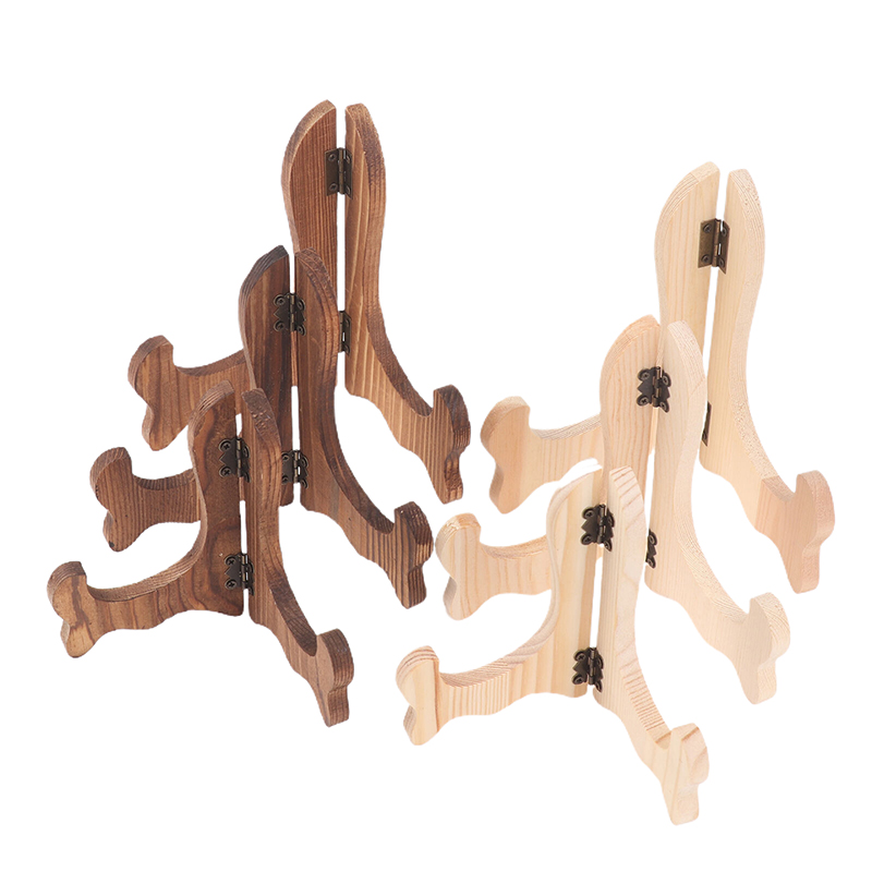 Desk Setup Wood - Rack Decorativo Dobrável para Armazenamento de