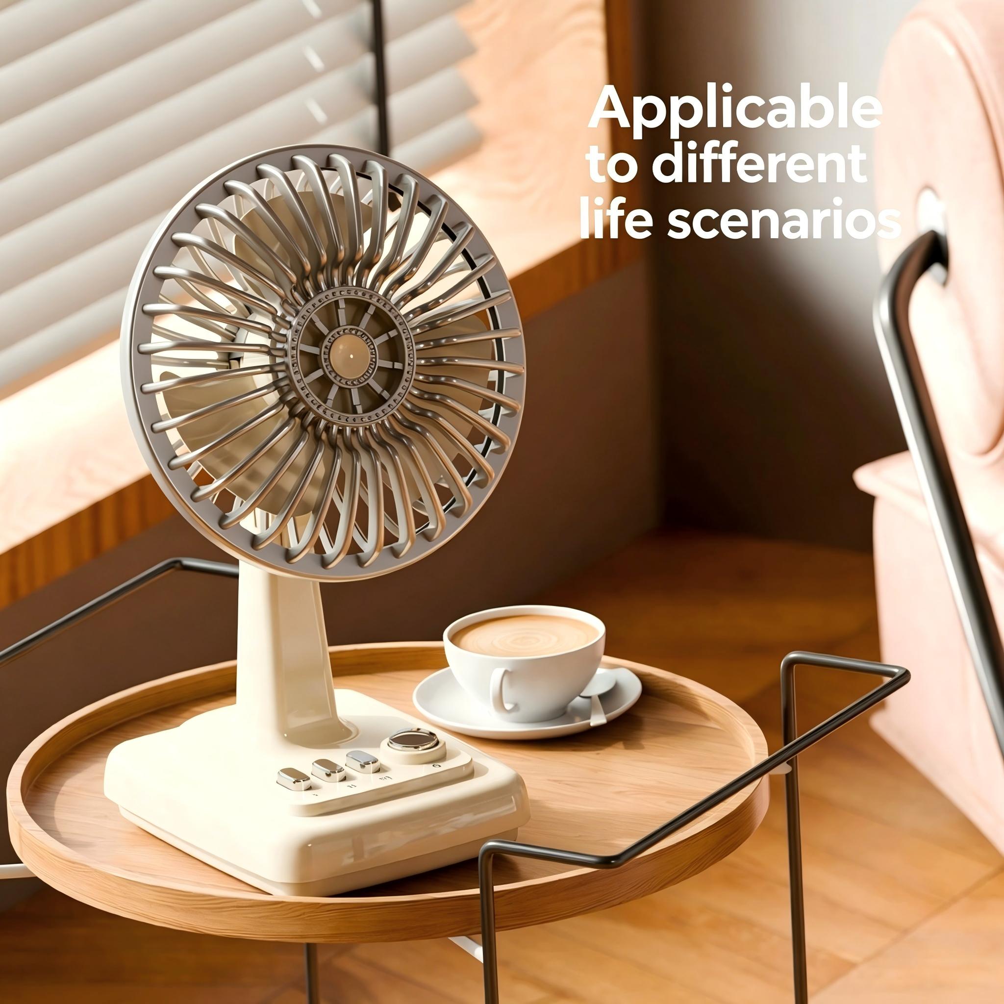 Desk Setup Retro - Ventilador de Mesa Retrô em Liga