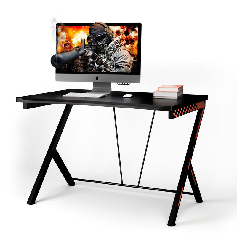 L Shaped Desk Setup - Mesa de computador ergonômica moderna, tampo