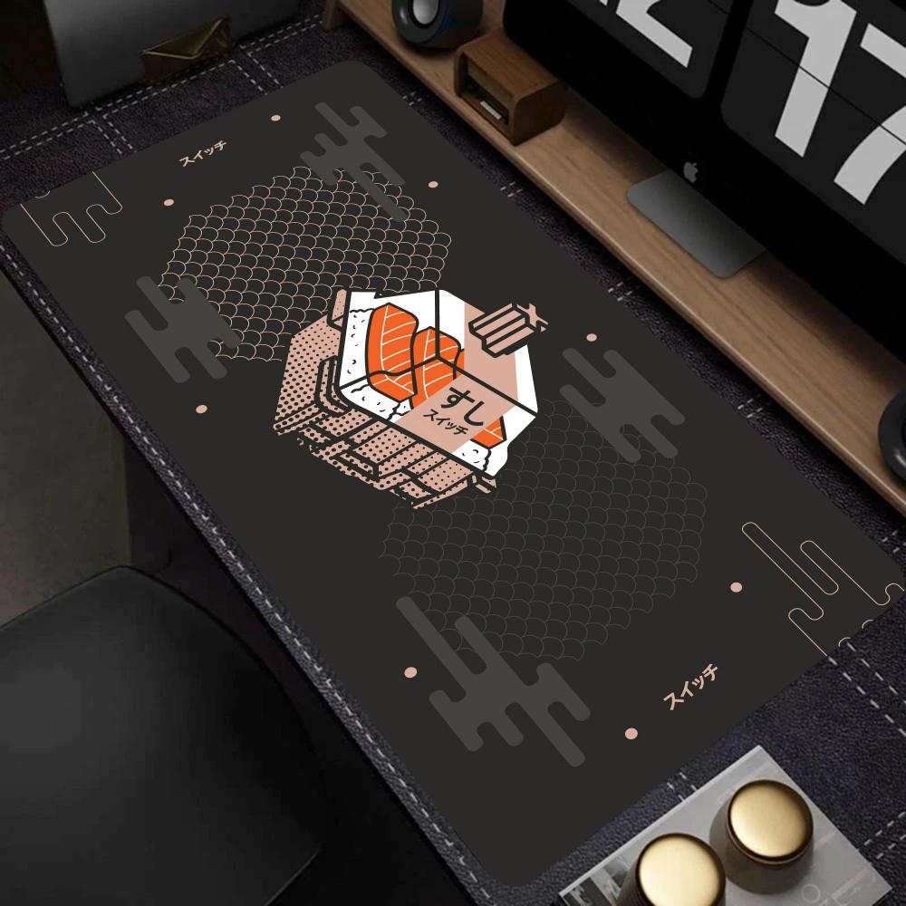 Desk Setup Gaming And Work - Mouse Pad Grande com Padrão Abstrato