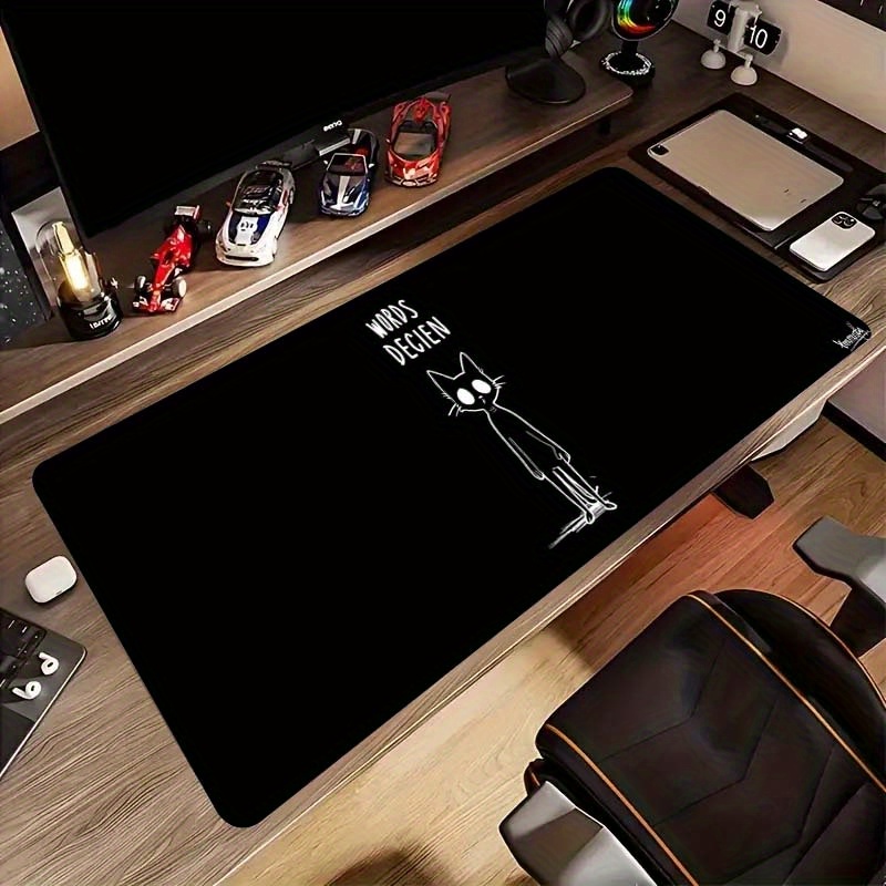 Desk Setup Gaming And Work - Mouse Pad Gamer Extendido Decien Preto