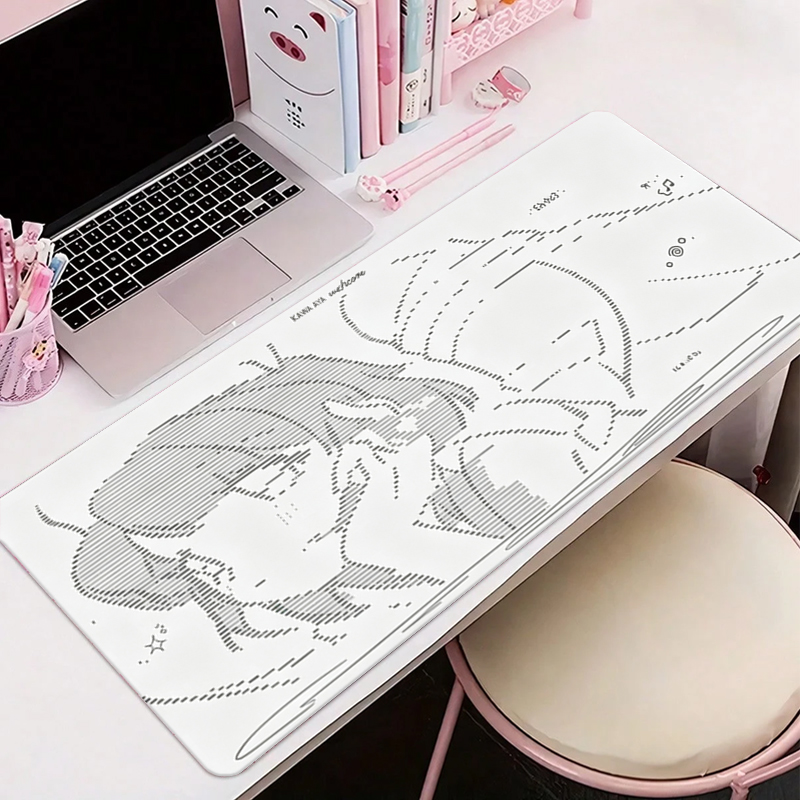 Desk Setup Cozy - 1Pç Mouse Pad de Couro Anime