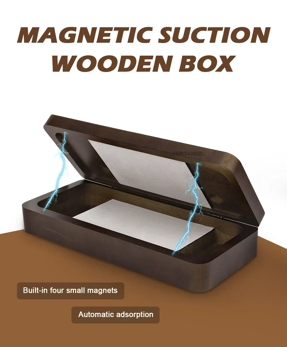 Estojo de Armazenamento Magnét - Desk Setup Wood avaliação e preço