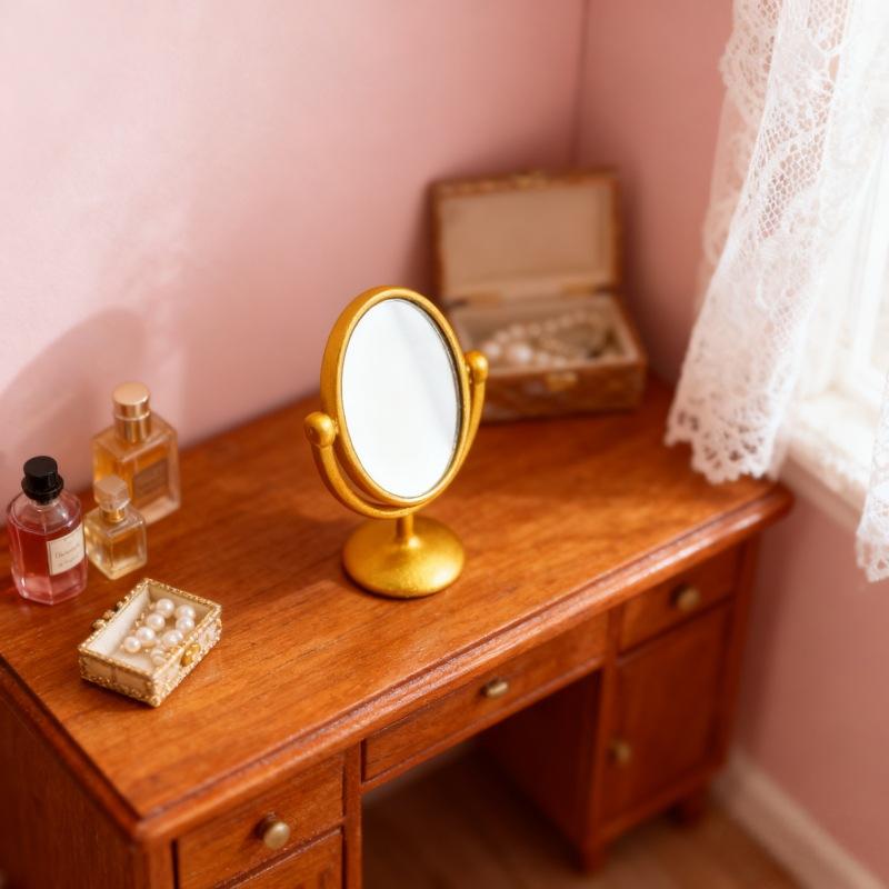 1 Peça Miniatura Espelho Retrô - Desk Setup Retro avaliação e preço