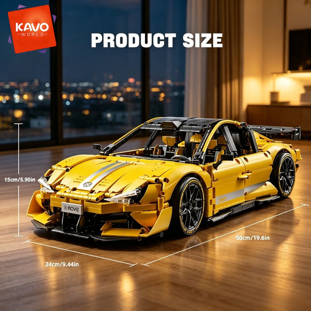 KAVOWORLD 2143 peças Carro de  - Yellow Desk Setup avaliação e preço