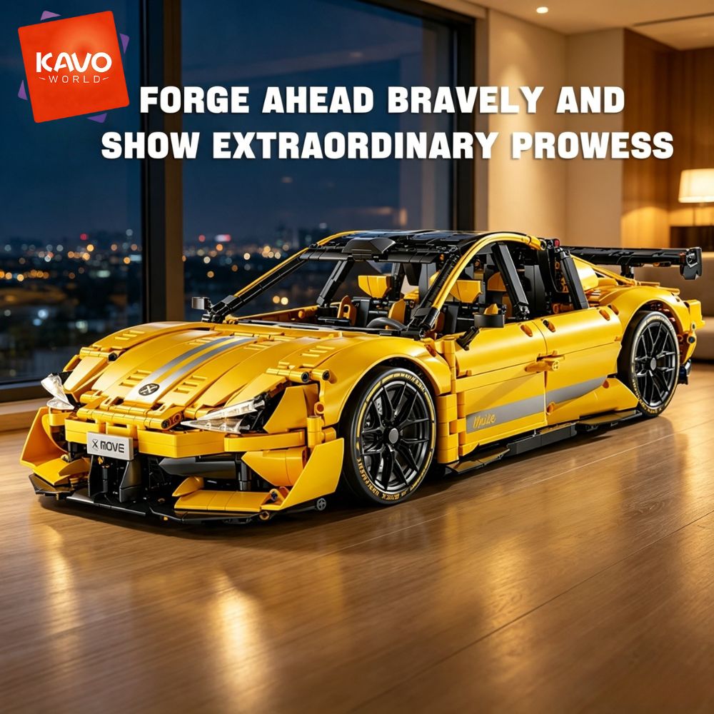KAVOWORLD 2143 peças Carro de  - Yellow Desk Setup avaliação e preço
