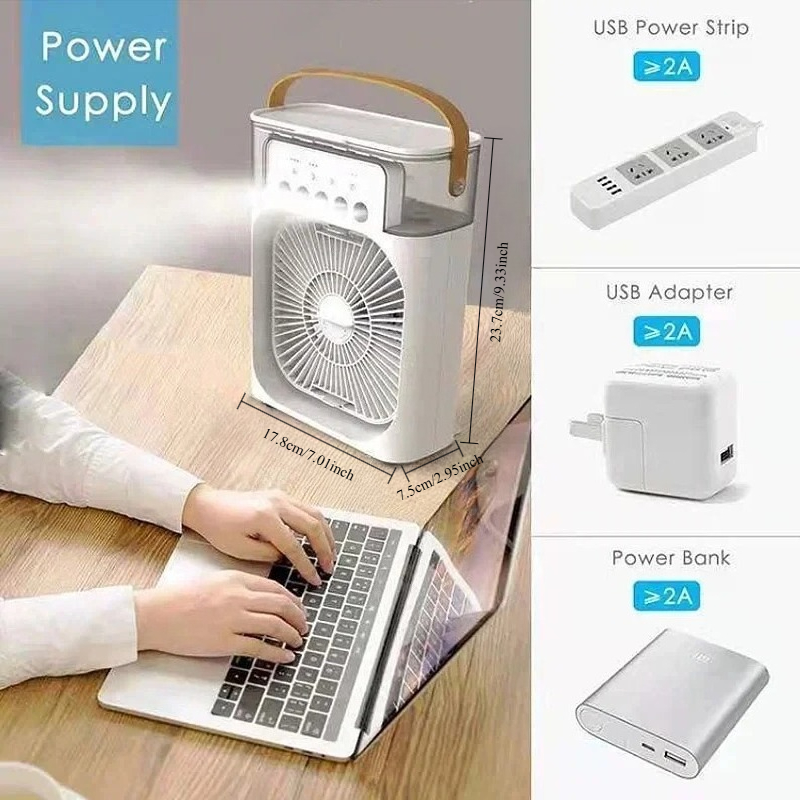 Mini refrigerador de ar 3 em 1 - Desk Setup Lighting avaliação e preço