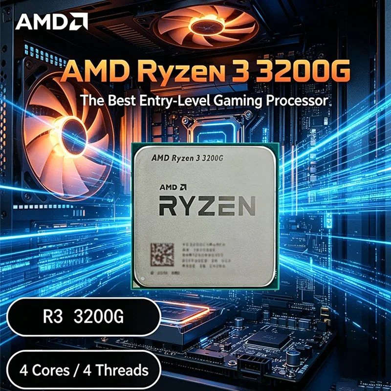 Processador AMD R3 3200G AM4 d - Desk Setup Lighting avaliação e preço