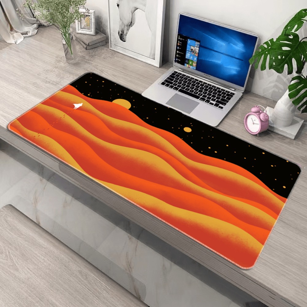 Mousepad Antiderrapante para J - Yellow Desk Setup avaliação e preço