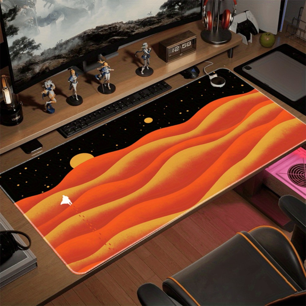 Mousepad Antiderrapante para J - Yellow Desk Setup avaliação e preço
