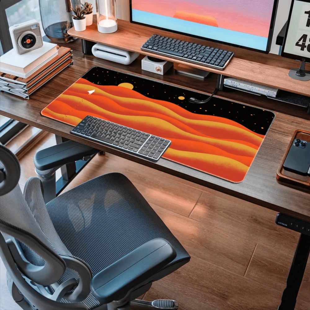 Mousepad Antiderrapante para J - Yellow Desk Setup avaliação e preço