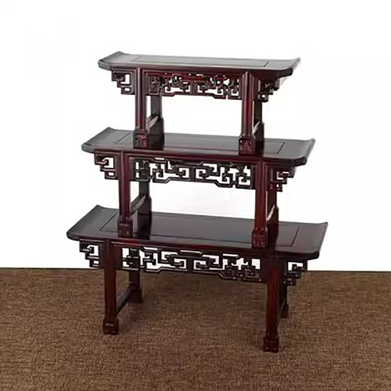 Mesa pequena de Buda em mogno, - Desk Setup Wood avaliação e preço