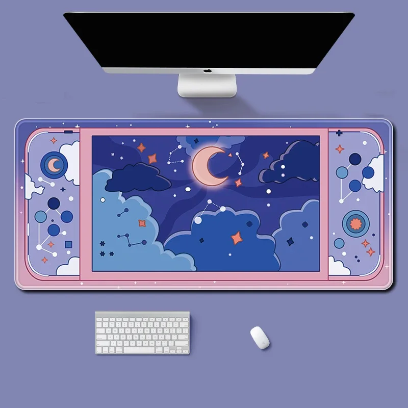 Lua e estrelas grande tapete d - Desk Setup For Gaming avaliação e preço
