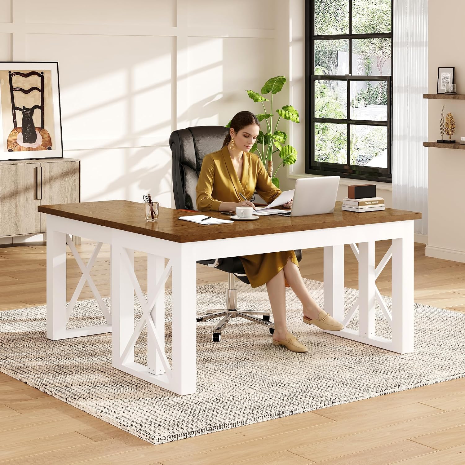 Mesa de Trabalho em L com Gave - L Shaped Desk Setup avaliação e preço