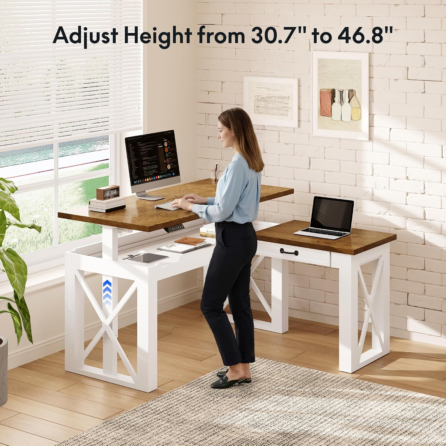 Mesa de Trabalho em L com Gave - L Shaped Desk Setup avaliação e preço