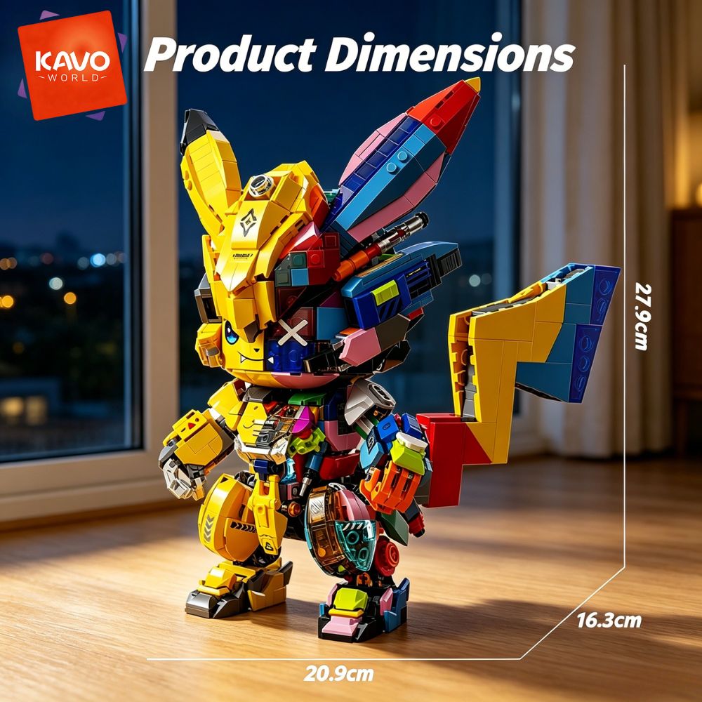 KAVOWORLD 1505PCS Kit de Bloco - Yellow Desk Setup avaliação e preço