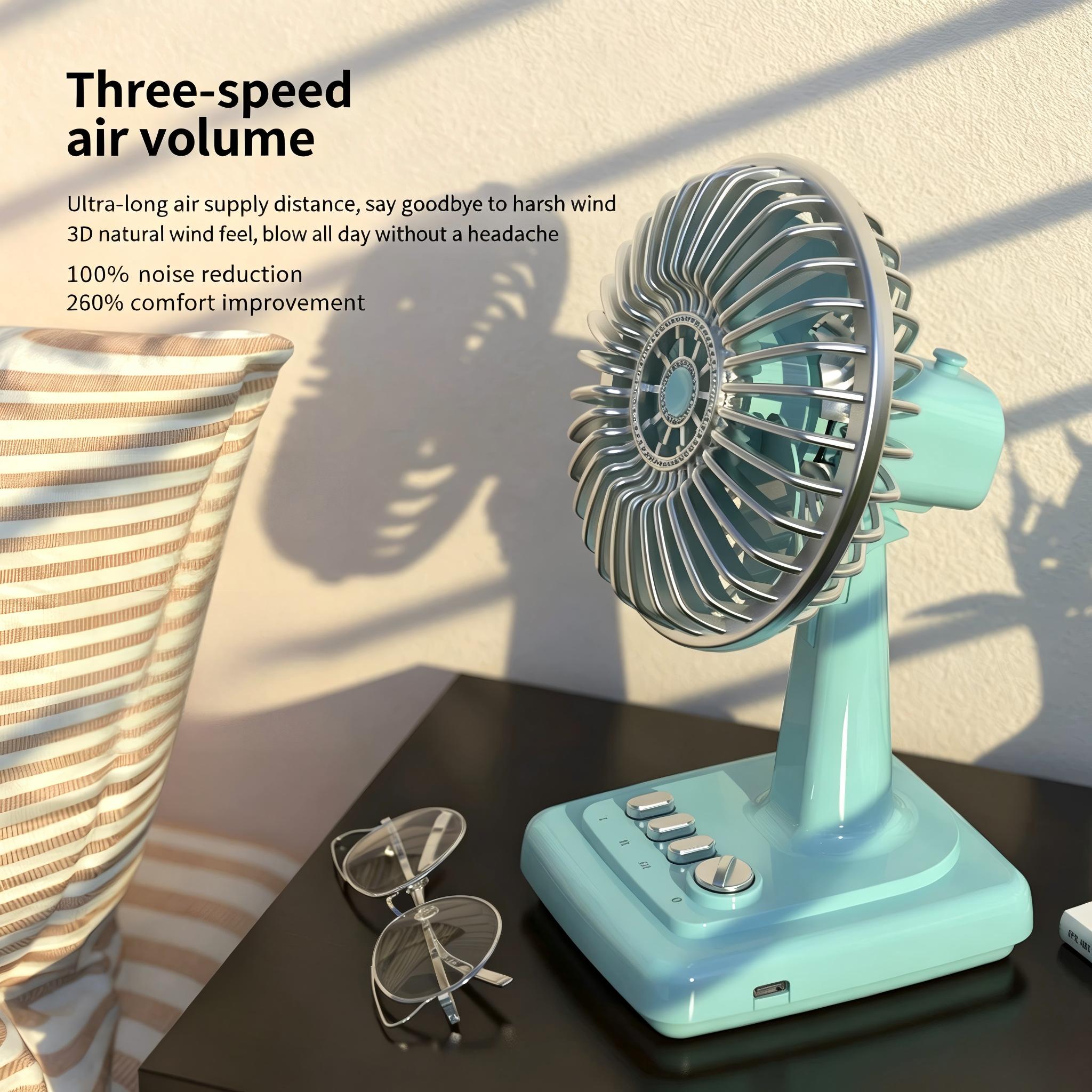 Ventilador de Mesa Retrô em Li - Desk Setup Retro avaliação e preço