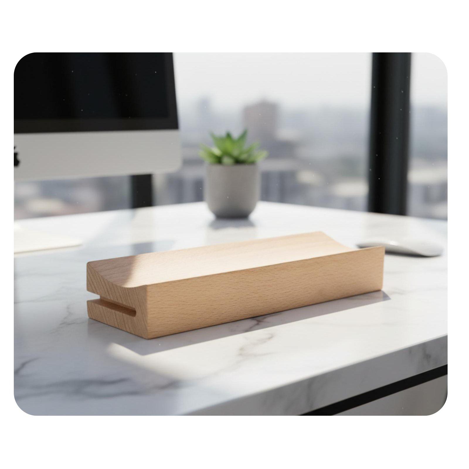 Suporte de calendário com base - Desk Setup Wood avaliação e preço