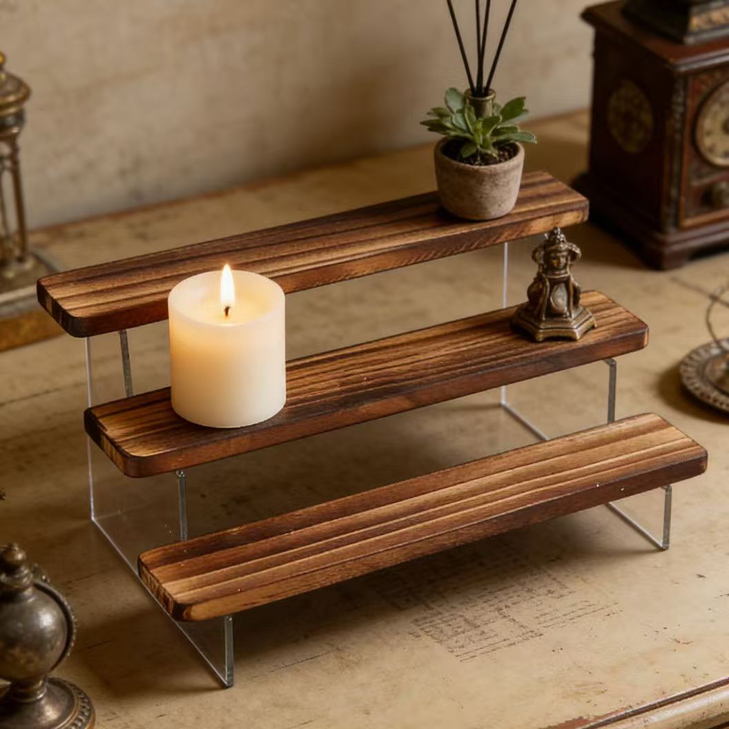 Suporte Expositor de Madeira C - Desk Setup Wood avaliação e preço