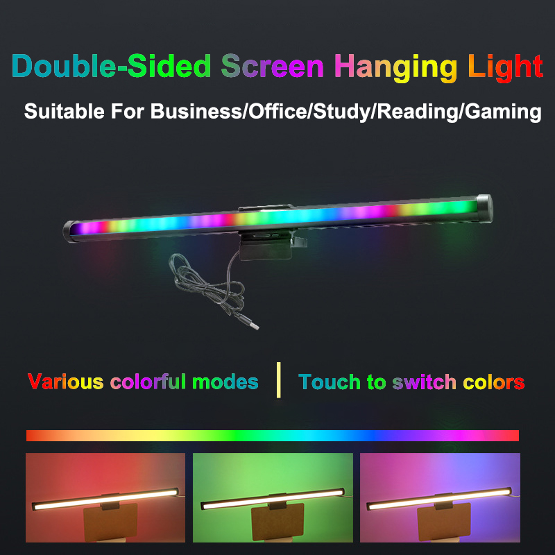 40cm rgb atmosfera candeeiro d - Desk Setup Lighting avaliação e preço