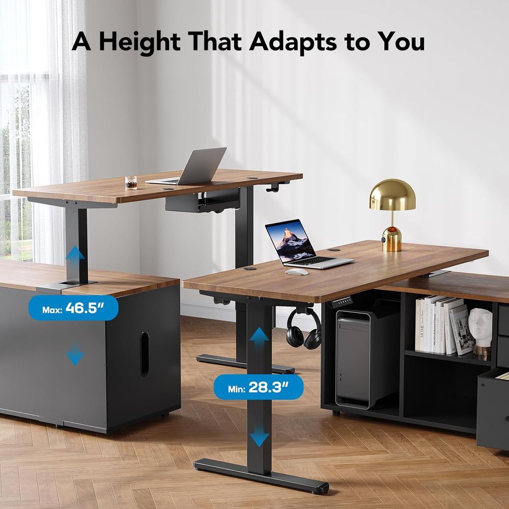 Mesa de Escritório em L de 55  - L Shaped Desk Setup avaliação e preço