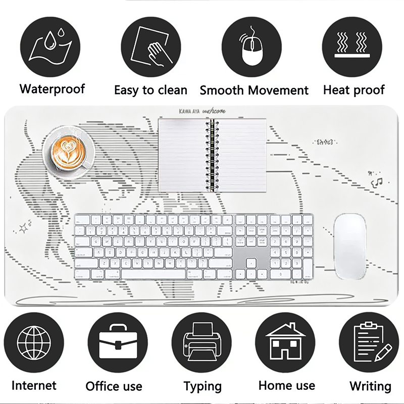 1Pç Mouse Pad de Couro Anime A - Desk Setup Cozy avaliação e preço