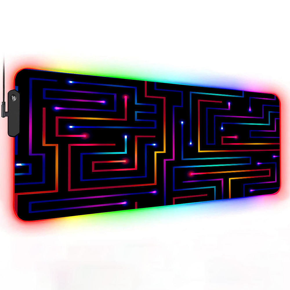 Mouse Pad XXL 900x400 Neon Cir - Desk Setup For Gaming avaliação e preço